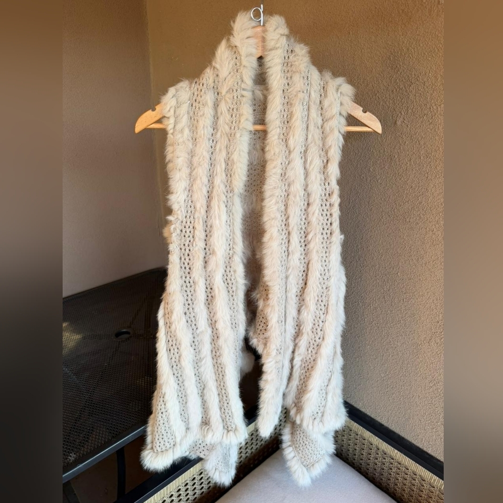 Revolve Elliatt Wander Cozy Rabbit Fur Sweater Vest - Picture 1 of 3